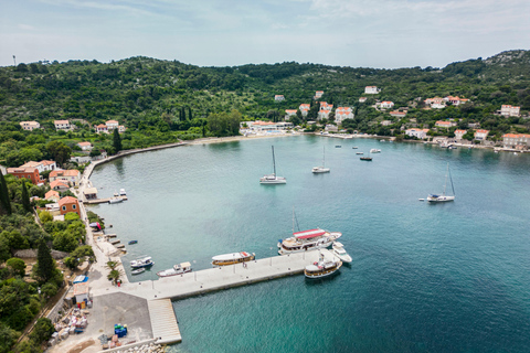 Dubrovnik/Cavtat: Blue Cave & Elaphiti with Food/Drinks From Dubrovnik Old Town