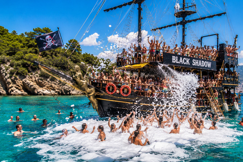 Fethiye: Ölüdeniz Pirate Boat Trip with Lunch & Foam Party