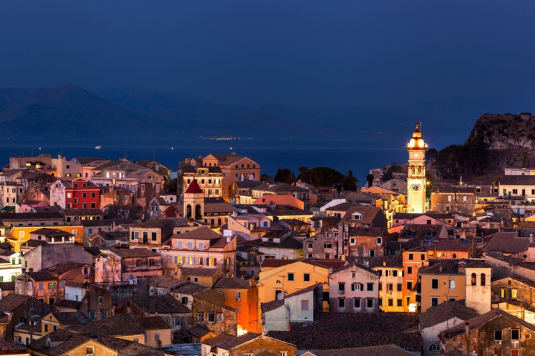 Corfu Town Walking Tour & Mouse Island Cruise with BBQ Meal Taste Corfu city and sunset cruise