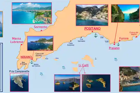 Amalfikysten & Lì Galli-øen TUR - fra Maiori & Amalfi