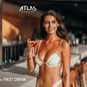 Atlas Beach Club One Day Pass with Food and Drink Credit — photo 2