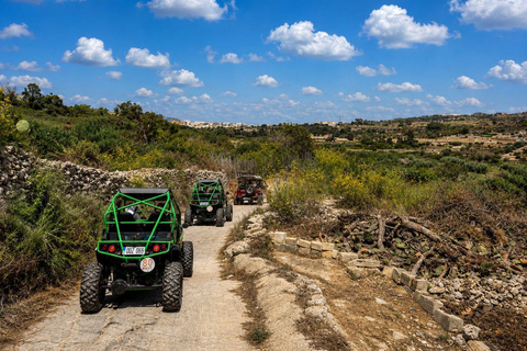 Malta: Self-Drive Sunset Buggy Tour with Lunch & Swim Stop 2 Person Sunset Self-drive Buggy tour