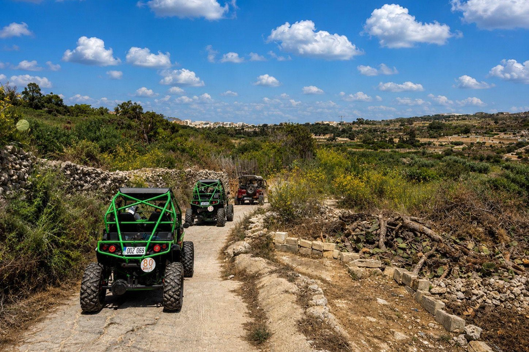 Malta: Self-Drive Sunset Buggy Tour with Lunch & Swim Stop 2 Person Sunset Self-drive Buggy tour