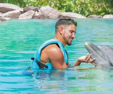 CANCUN: pływanie z delfinami z bufetem i napojami bezalkoholowymi
