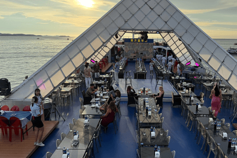 Ocean Sky Pattaya Sunset Dinner Cruise Experience Sunset Dinner Cruise Pattaya with Buffet, Show, and Sea View