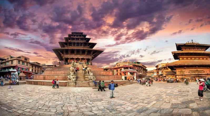 Praça Durbar de Bhaktapur e Estupa de Boudhanath