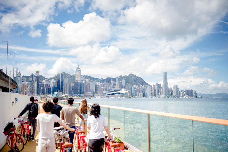Victoria Harbour Shoreline Bike + Street Food Half-day Tour