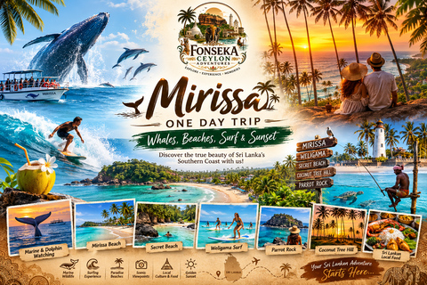 Mirissa Day Adventure: Whales, Beaches, Surfing & Sunset