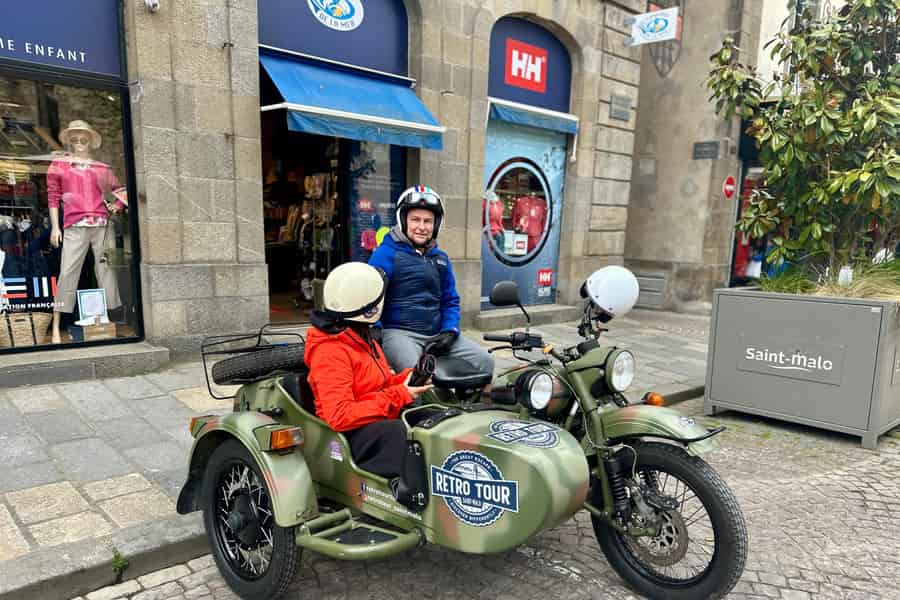 Bezoek aan Saint-Malo en Solidor in een vintage zijspan met chauffeur