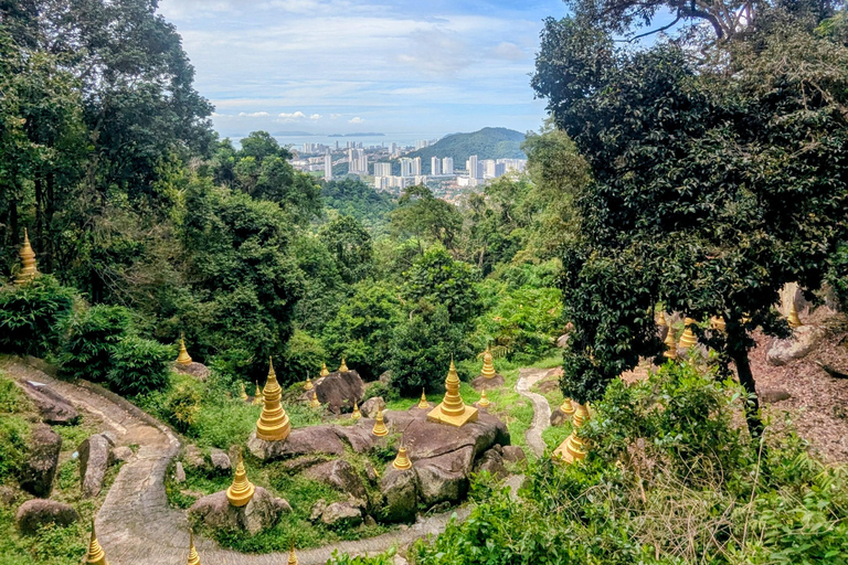 Penang: Guided Nature Walk with Golden Stupa & Snacks Slow Explore Penang Hill’s Hidden Trails