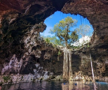 Vanuit Merida: 3 cenotes en Acanceh-gebied met lunch & fietsen