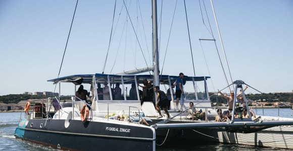 Lisbon Boat Party w/ Open Bar, Music and Swimming Stops