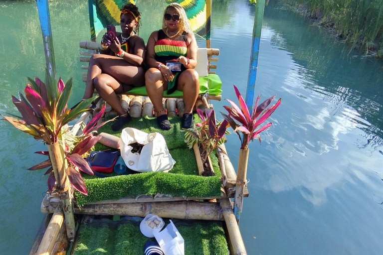 Montego Bay: Lethe River Rafting with Limestone Massage Customized bamboo rafting+Lime stone massage