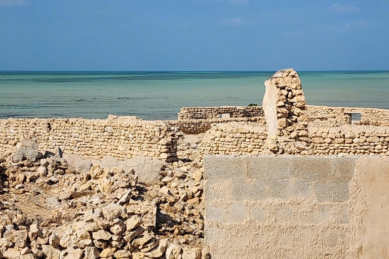 Nördlich von Katar, lila Insel, Mangroven und Zubara Fort