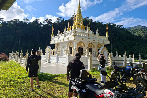 Chiangmai S : Guided ATV Adventure with Waterfalls & Temples