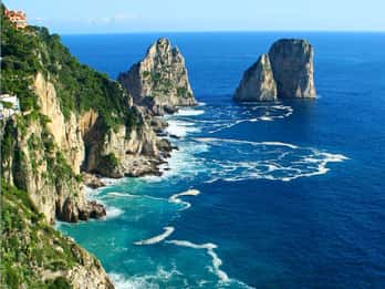 Da Amalfi: Tour di gruppo in barca a Capri con nuoto