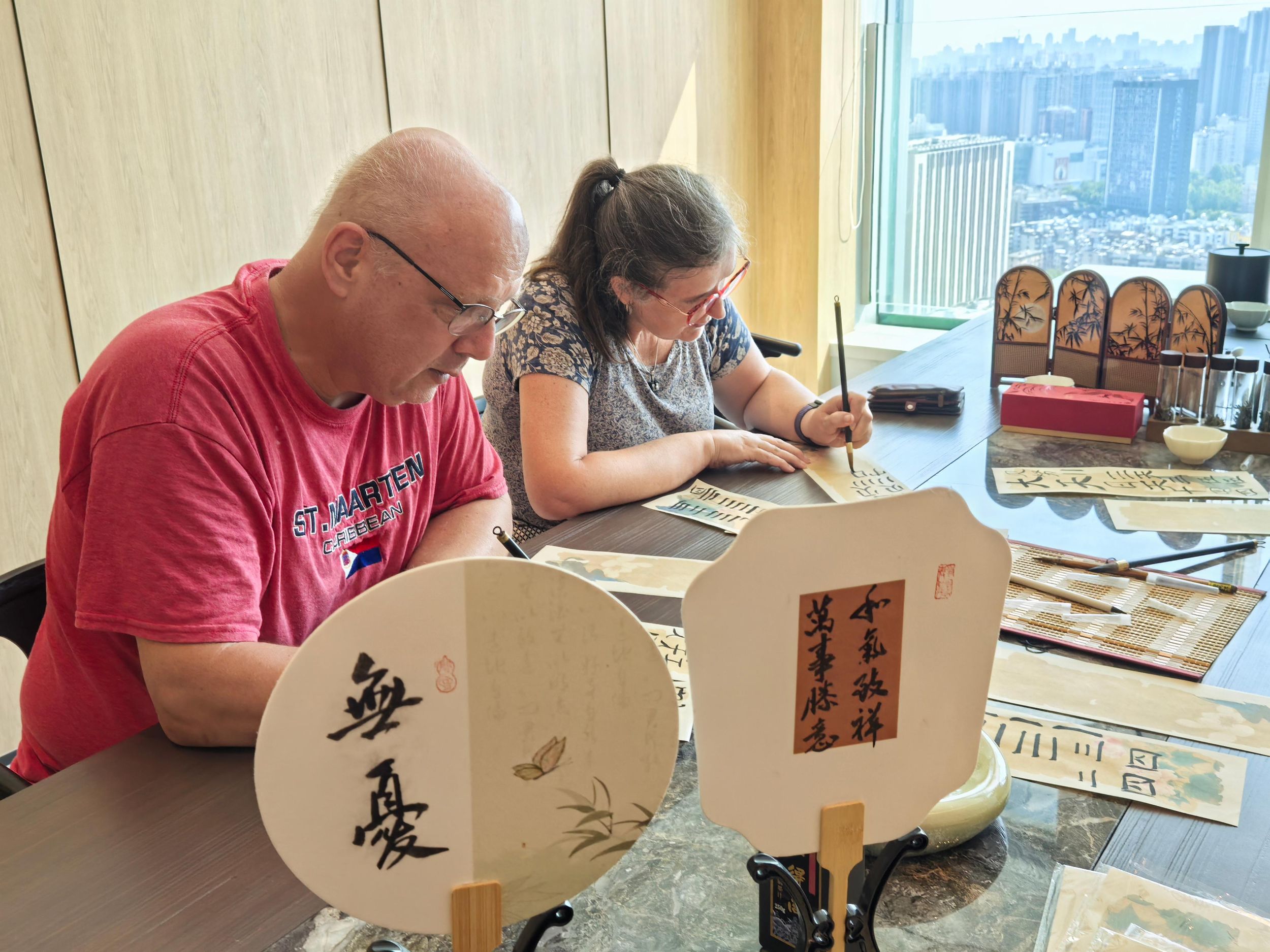 Wuhan: Wolkenkalligrafie-Workshop mit Tee- und Kunstzeremonie