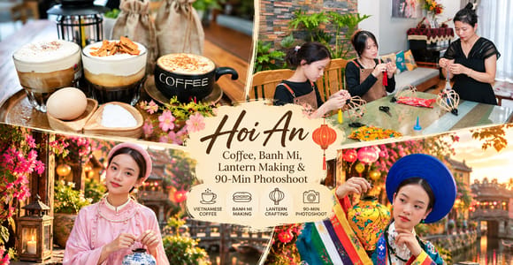Hoi An: Coffee, Banh Mi, Lantern Making & 90-Min Photoshoot