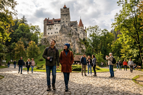 Dracula Castle, Peles Castle and Brașov Day Trip Bucharest COACH TOUR Audio guide in 24 languages