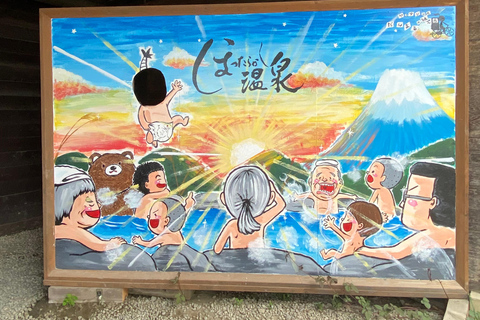 东京：富士山、Tatoo OK 温泉、清酒品尝和 Hoto 午餐