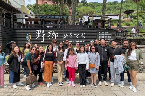 Depuis Taipei : Excursion d'une journée à Shifen, Jiufen et au géoparc de Yehliu