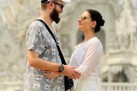 Chiang Rai : White & Blue temples and Emerald Bhudda story. Join Chaing Rai