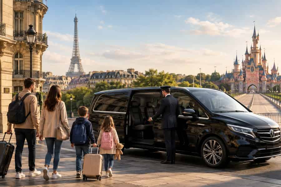 Privater Transfer von Paris Zentrum nach Disneyland Paris. Foto: GetYourGuide