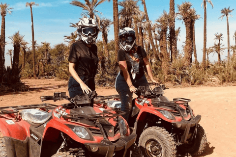 Marrakech: Paseo en quad por las dunas de la Palmeraie con téMarrakech : Paseo en quad por las dunas de la Palmeraie con té