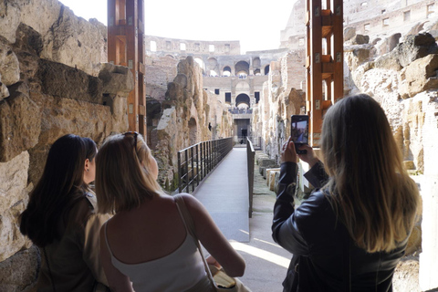 Rome: Colosseum Arena or Underground Tour, with Roman Forum Rome: Colosseum Underground Dungeons, Temples, & Tombs Tour