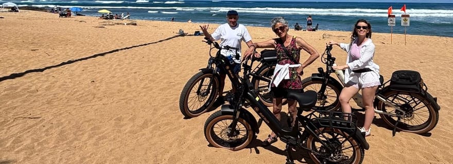 Haleiwa : visite guidée de la côte nord en vélo électrique