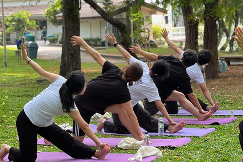 Bangkok: Ochtendyoga voor alle niveaus in Lumphini ParkBangkok: Yoga voor alle niveaus in het Lumphini Park
