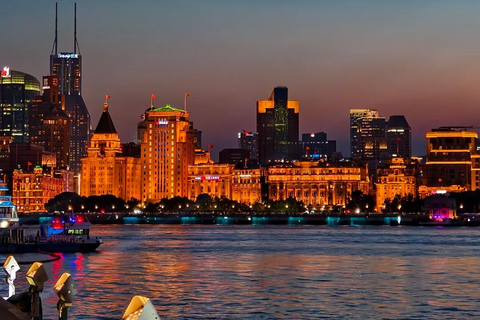 Shanghai First Night: Huangpu River Cruise with Hotel Pickup