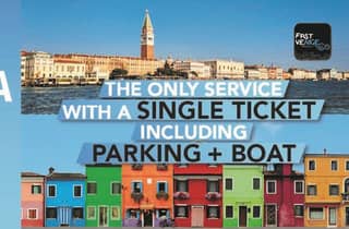 Von Punta Sabbioni: Venedig, Murano, Burano, Parkplatz inklusive