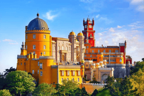 Lissabon: Sintra, Pena, Regaleira und Cascais Geführte TagestourTour - Nur Pena Palace Gardens Ticket