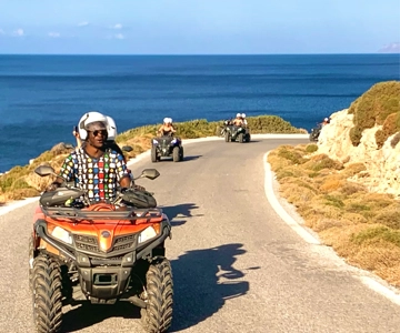 Da Platanias: Safari in quad con trasferimento in hotel