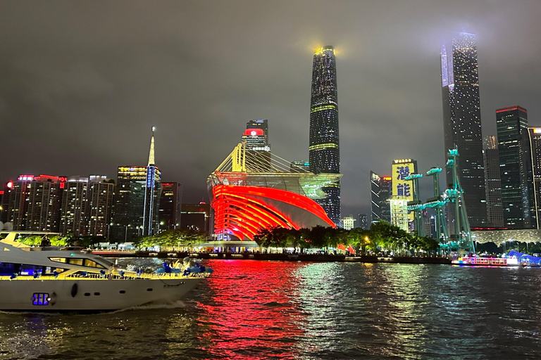 Guangzhou: Private Evening Food Tour with Pearl River Cruise tower time 18-20:00 +boat 20:30-21:00