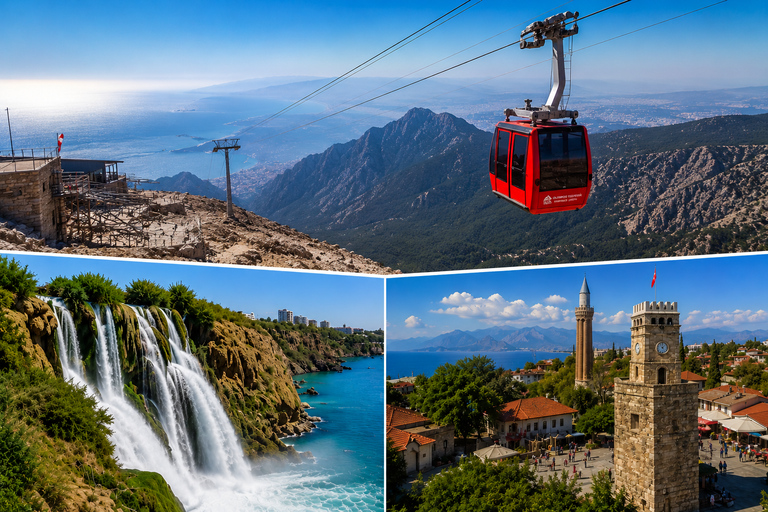 Antalya City Tour: Waterfalls, Boat Trip & Cable Car w/Lunch Antalya City Tour: Waterfalls w/Lunch