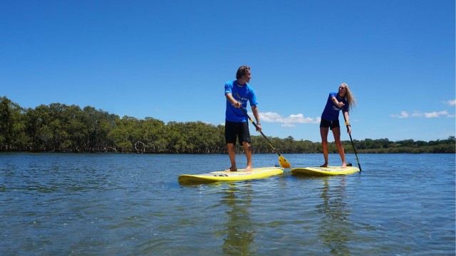 Visit Byron Bay Group 2.5 Hour Stand-Up Paddle Board Tour in Ballina