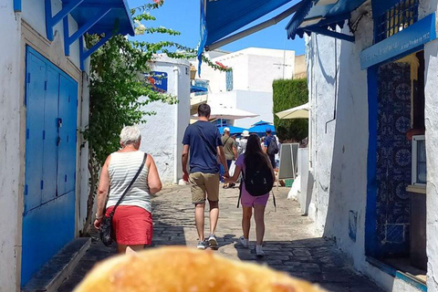 Tunis: Group guided visit, Carthage, Sidi Bou Said + Pickup from the HARBOR/HAM Pick-up from Hammamet/Nabeul/Yassmine Hammamet