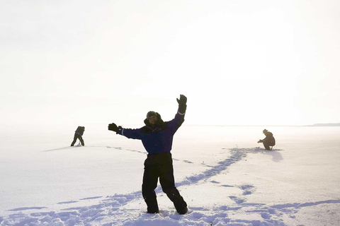 Rovaniemi : Motoneige et pêche sur glace