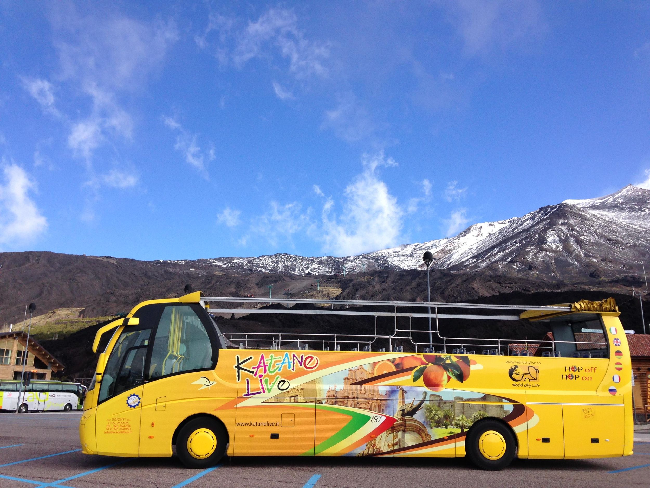 Abfahrt von Catania: Ätna-Tour im offenen Bus und Honigverkostung
