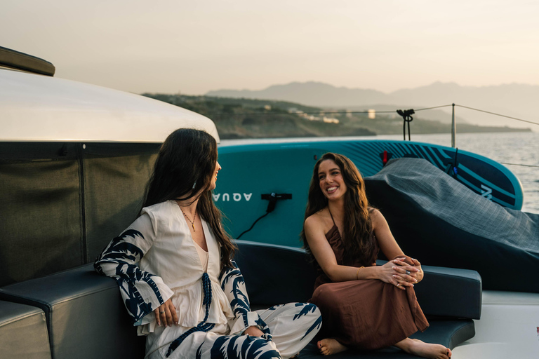 Premium Sunset Cruise Rethymno Golden Hour, Open Bar & Tapas
