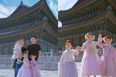 Royal Hanbok Dress-Up & Professional Photoshoot Experience