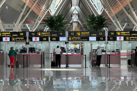 Siem Reap Airport Pick-up & Next Day Enjoy Angkor Wat Tour Private Transfers Siem Reap New Airport/ Angkor Wat Tour