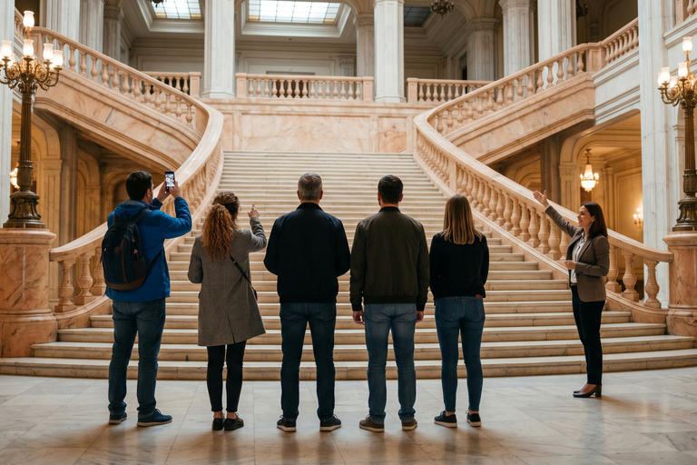 Bucharest: Parliament, Ceausescu Mansion & Village Museum COACH TOUR Audio guide in 24 languages