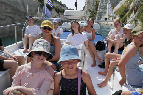 Canal de Corinto: travesía en barco con fondo de cristal St. Andreas