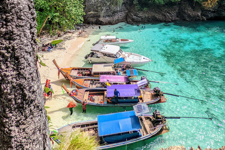 Krabi: 7 eilanden &amp; Railay in vroege ochtendKrabi: Wees de drukte voor met een vroege vogel 7-eilanden longtailboottocht