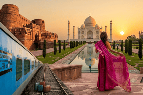 Delhi: Taj Mahal, Agra Fort & Baby Taj by Superfast Train