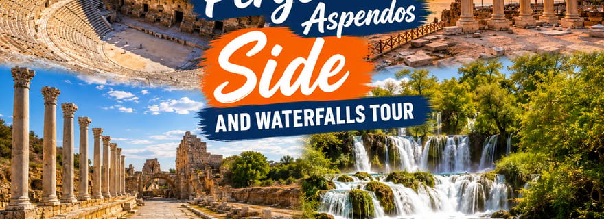 Adalia: tour di Perga, Aspendos, Side e Cascate di Manavgat