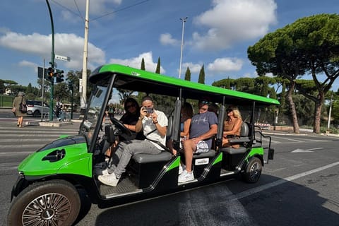 Rome: Golf Cart Tour with Roman Lunch or Dinner